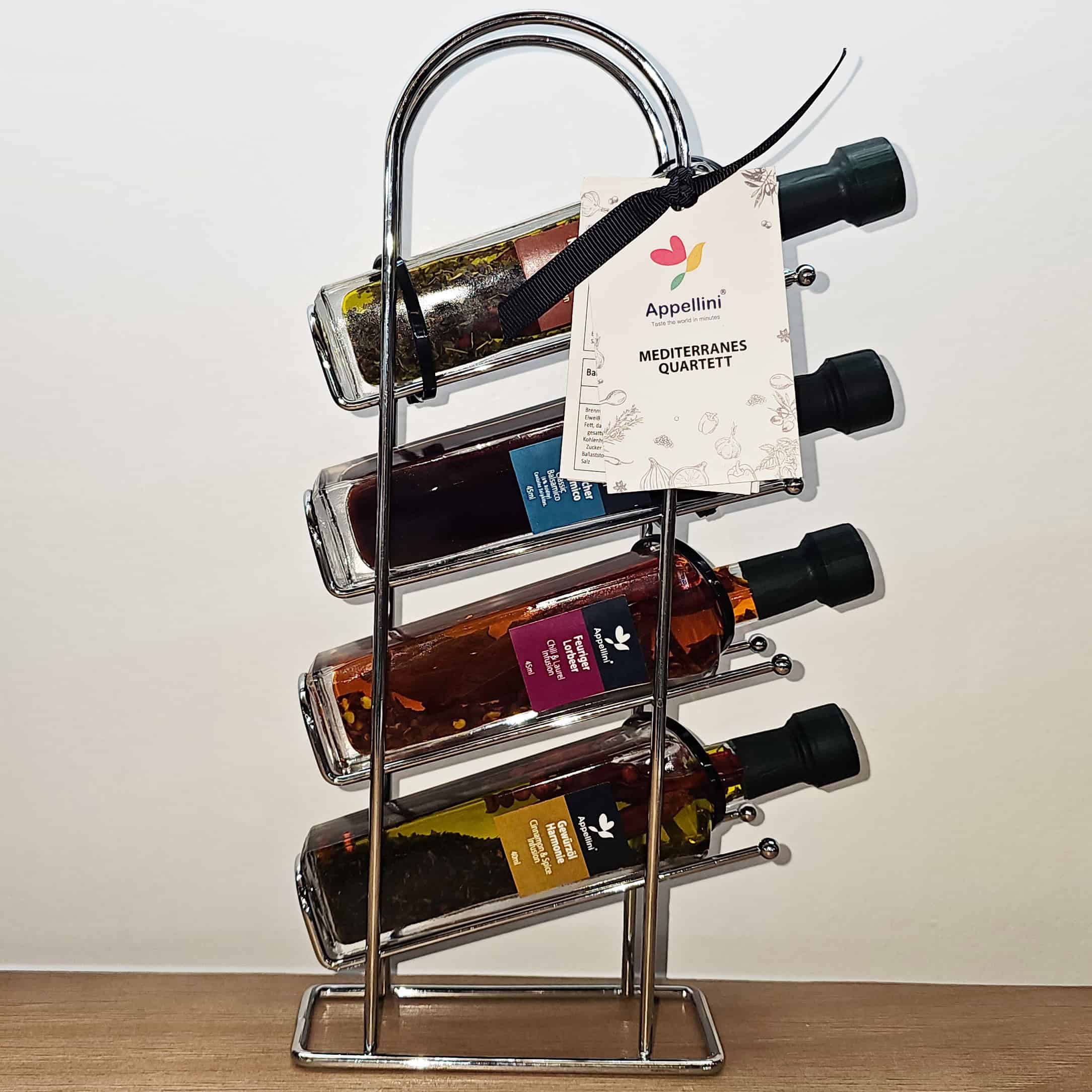 MEDITERRANCES QUARTETT - Aromatisierte Öle Set mit 4 Flaschen von Appellini